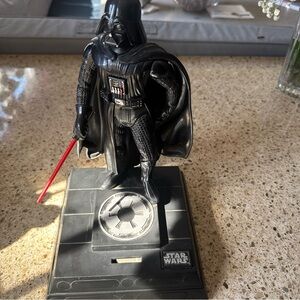 Star Wars Darth Vader with Red Lightsaber on Display Base Lights and Sounds.